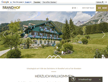 Tablet Screenshot of brandhof.com